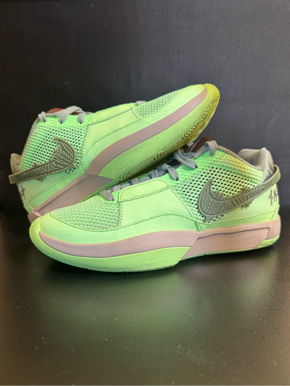Nike Ja 1 Halloween Zombie FV5562-300 Men’s Size 7 Green Basketball